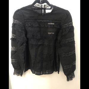 Mare Mare Black Lace Top